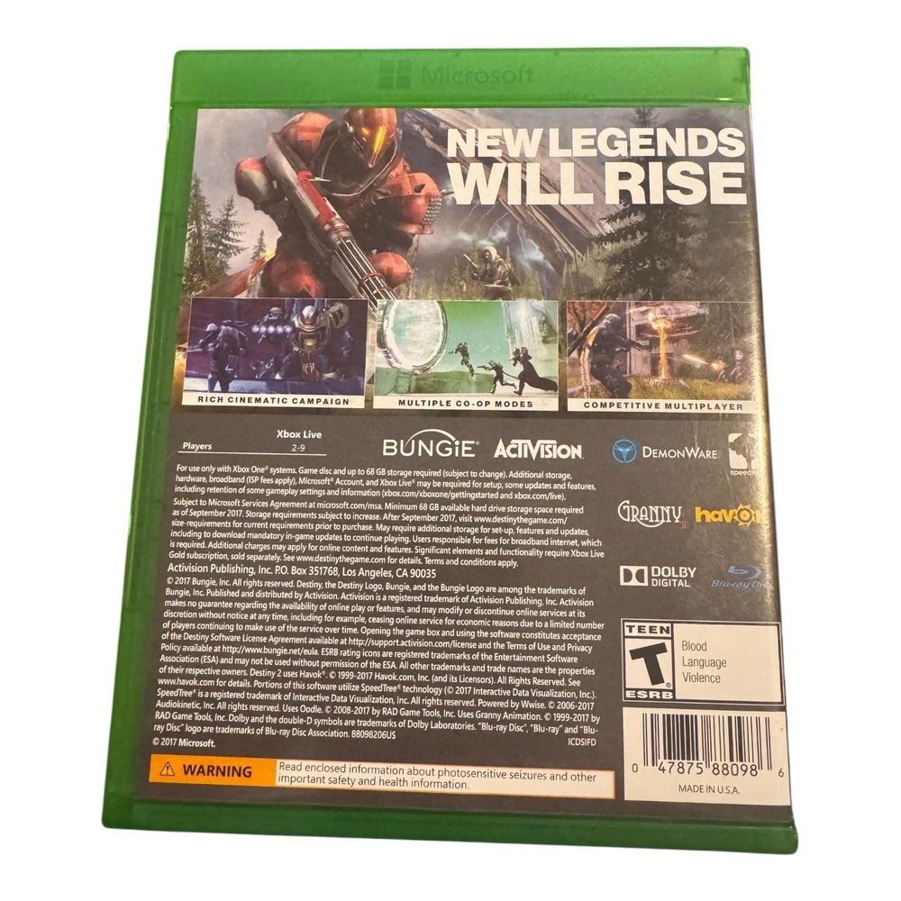 Destiny 2 Microsoft Xbox One Tested Working - Picture 2 of 5